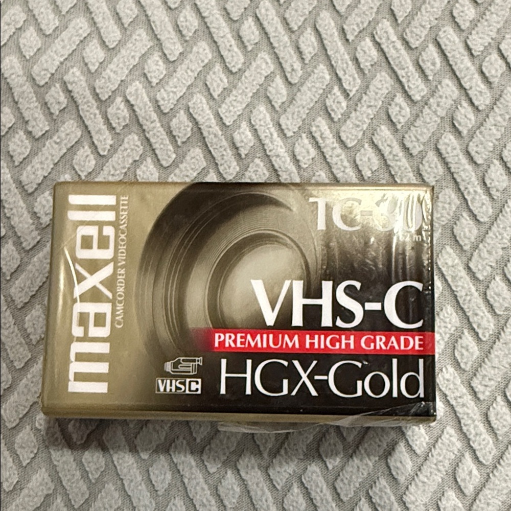 Maxell VHS-C Premium High Grade HGX-Gold Tape